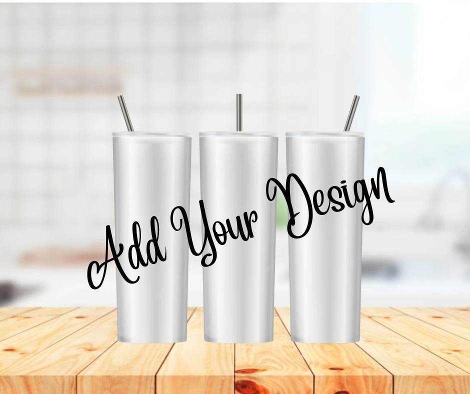 Custom Tumbler with Lid and Straw Stainless Steel Tumbler St