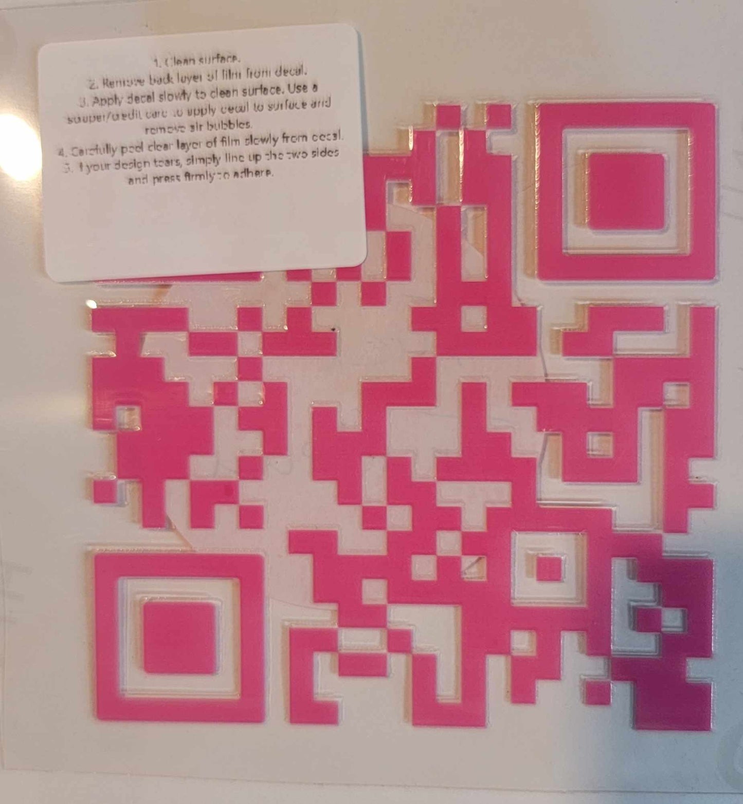 F@ck You QR Code UV DTF Decal