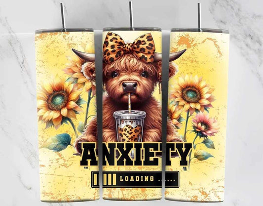 Anxiety Loading Tumbler & Cell Phone Case Bundle