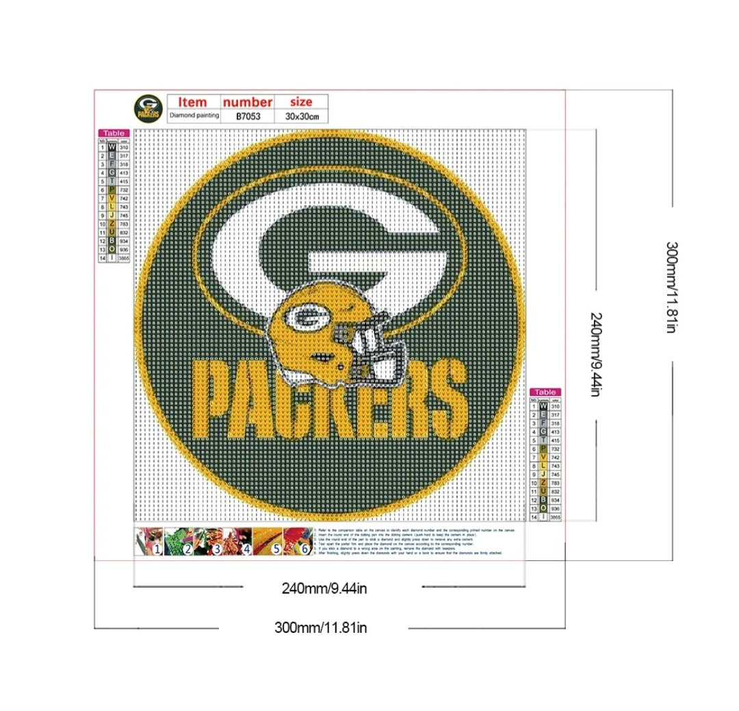 Green Bay Packers Diamond Painting Kit